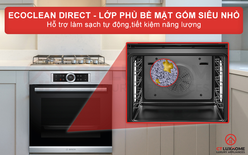 Lớp phủ đặc biệt EcoClean Direct dễ dàng lau sạch vết bẩn