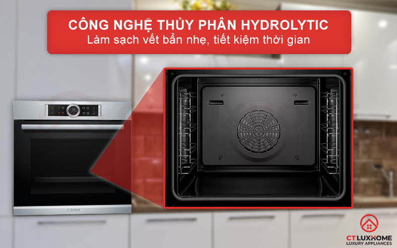 Nhẹ nhàng lấy đi vết bẩn với chức năng làm sạch Hydrolytic 