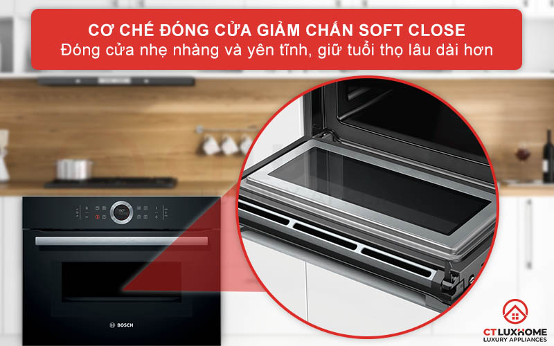 Cơ chế Soft Close giúp giảm chấn hiệu quả, hạn chế tác động mạnh khi đóng cửa