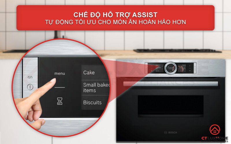 Chức năng Assist hỗ trợ tự động tối ưu món ăn hoàn hảo hơn