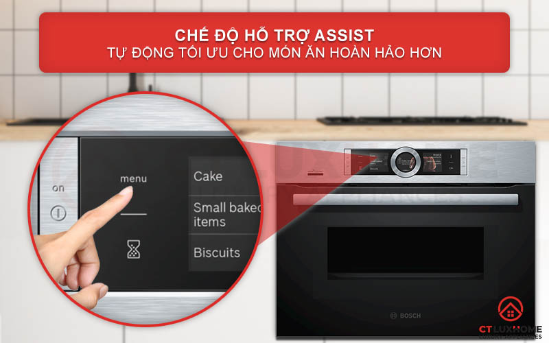 Dễ dàng tạo ra các món ăn ngon với chức năng Assist
