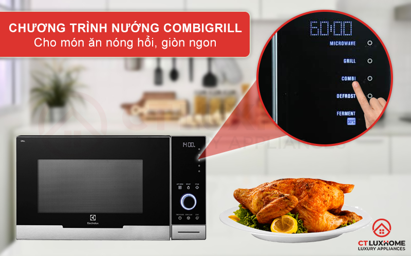 Món ăn nóng hổi, giòn ngon với chương trình CombiGrill