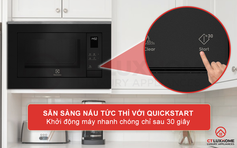 Sẵn sàng nấu ngay tức thì với chức năng QuickStart