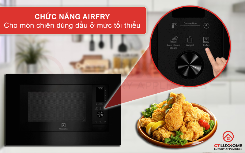 Món chiên dùng dầu ở mức tối thiểu với AirFry