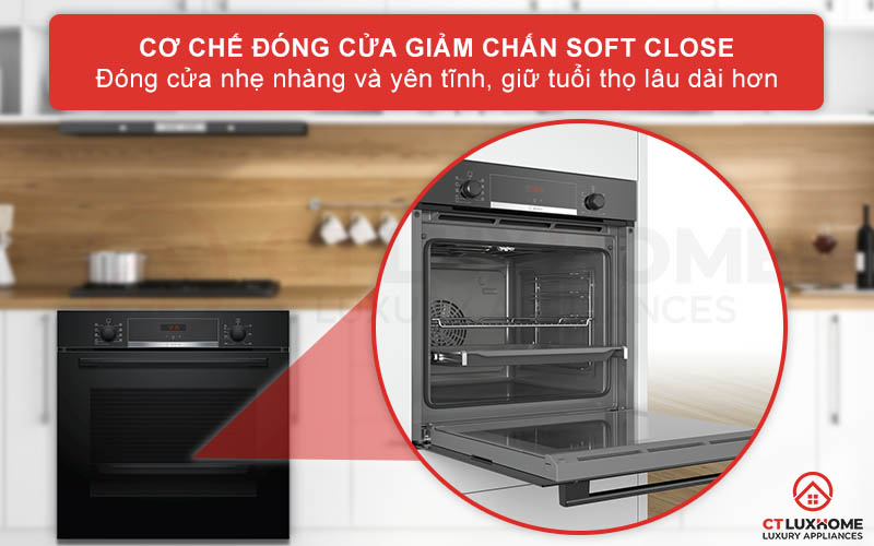 Cơ chế Soft Close giúp đóng cửa nhẹ nhàng, tránh tác động mạnh đến bộ máy
