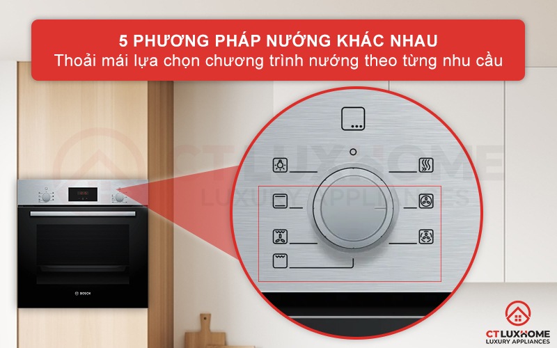 Tùy chọn 5 phương pháp nướng theo nhu cầu sử dụng