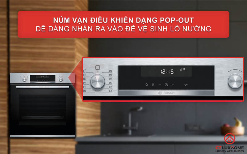 Dễ dàng chọn các chương trình với núm vặn xoay và màn hình hiển thị LCD