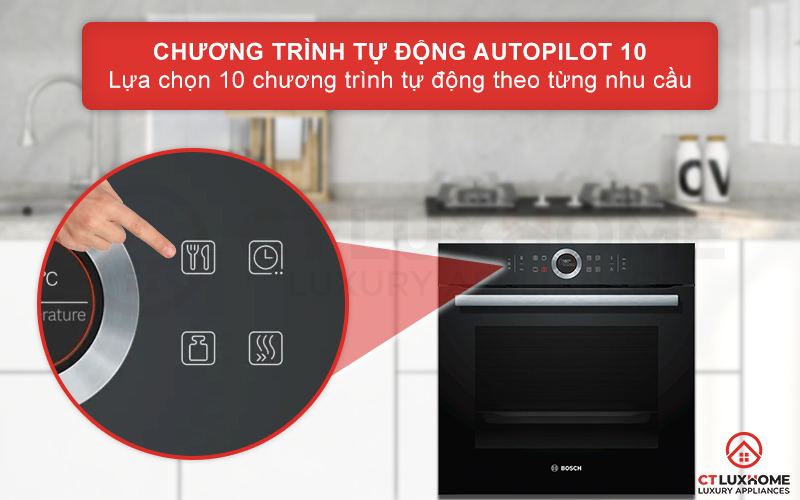 Lựa chọn dễ dàng 10 chương trình tự động AutoPilot theo từng loại thực phẩm