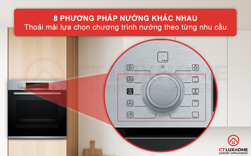 Tùy chọn 8 phương pháp nướng khác nhau theo từng nhu cầu