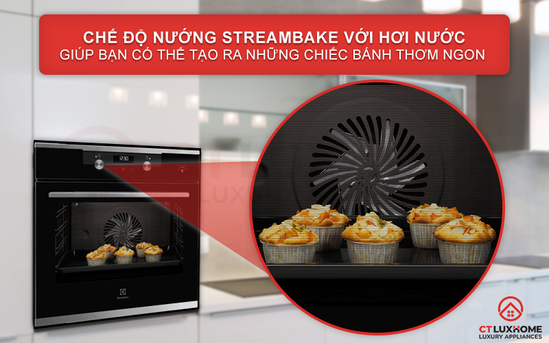 Tạo ra những chiếc bánh mì thơm ngon như ngoài tiệm với chức năng SteamBake