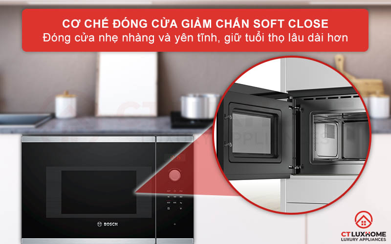 Cơ chế Soft Close giúp giảm chấn chống lại tác động đóng sầm lại