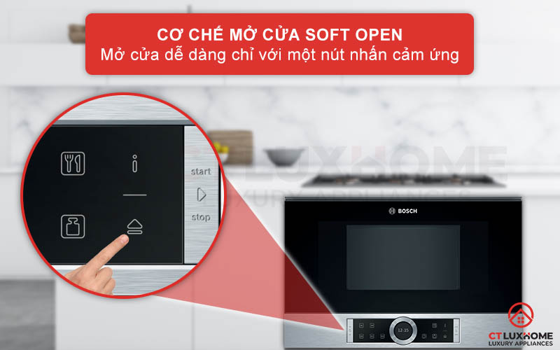 Cơ chế Soft Open sẽ giúp cho người dùng mở lò vi sóng một cách dễ dàng hơn