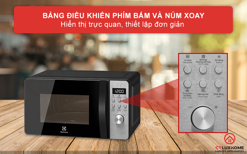 Bảng điều phím bấm trực quan, dễ dàng thao tác với mọi lứa tuổi