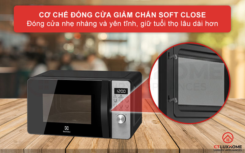 Thiết kế với cơ chế đóng cửa hết sức nhẹ nhàng