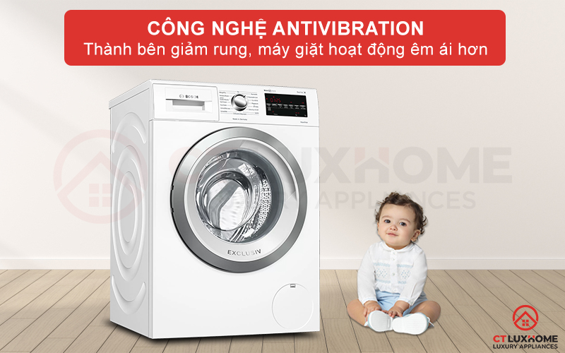 Mọi hoạt động đều êm ái nhờ trang bị công nghệ AntiVibration