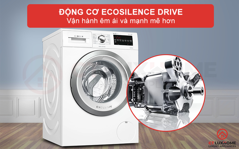 Vận hành máy mạnh mẽ và êm ái hơn nhờ động cơ EcoSilence Drive