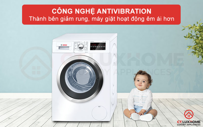 Công nghệ AntiVibration giảm rung hai bên thành máy