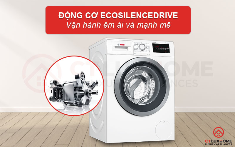 Động cơ EcoSilence Drive giúp vận hành máy êm ái và tiết kiệm hơn