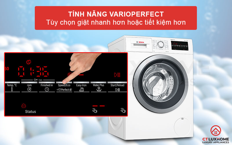 Nhanh hơn hoặc tiết kiệm hơn với chức năng VarioPerfect