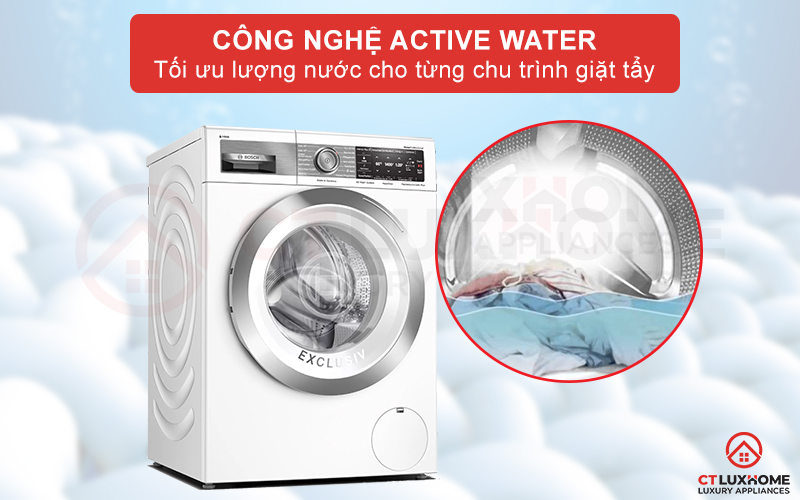 Tối ưu lượng nước từng chu trình nhờ công nghệ ActiveWater