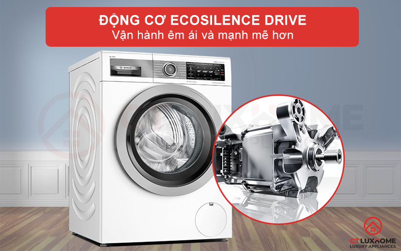 Động cơ EcoSilence Drive hỗ trợ vận hành máy êm ái và mạnh mẽ hơn