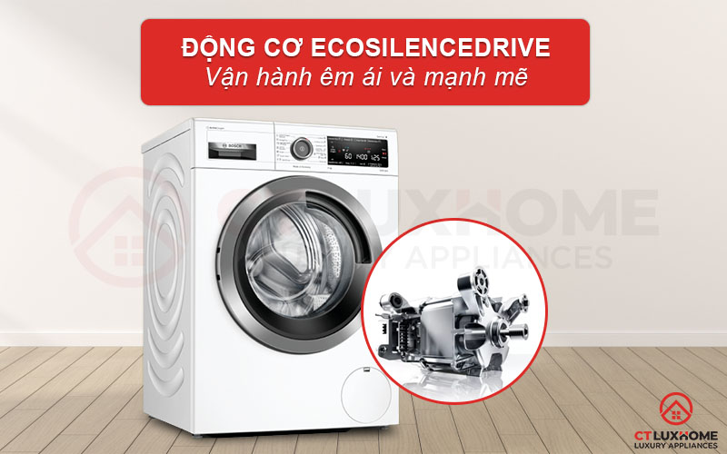 Động cơ EcoSilence Drive vận hành máy êm ái và mạnh mẽ hơn