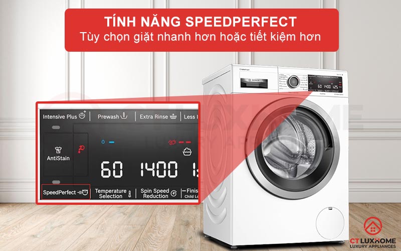 Tiết kiệm đến 65% thời gian khi kích hoạt thêm SpeedPerfect
