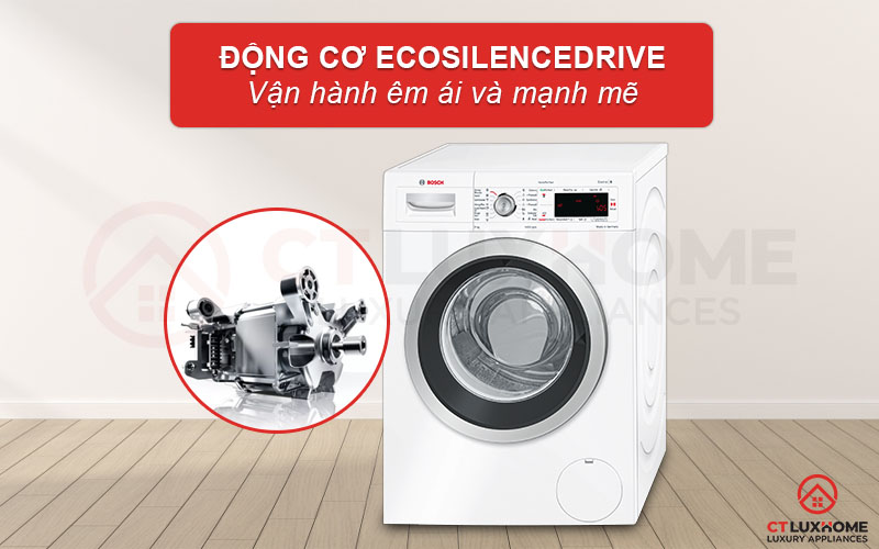 Động cơ EcoSilence Drive hỗ trợ vận hành máy êm ái và mạnh mẽ hơn