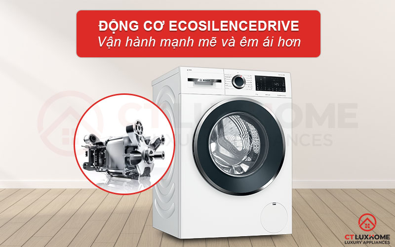 Động cơ Ecosilence Drive giúp máy vận hành mạnh mẽ và êm ái hơn