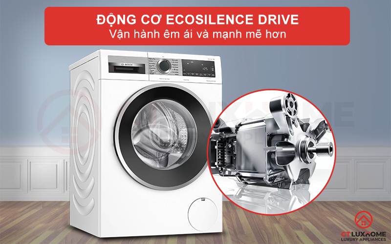 Vận hành máy mạnh mẽ và êm ái hơn nhờ động cơ EcoSilence Drive