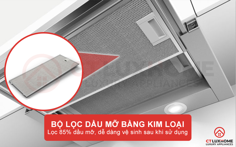 Đảm bảo hiệu suất hút tối đa với bộ lọc mỡ bằng kim loại