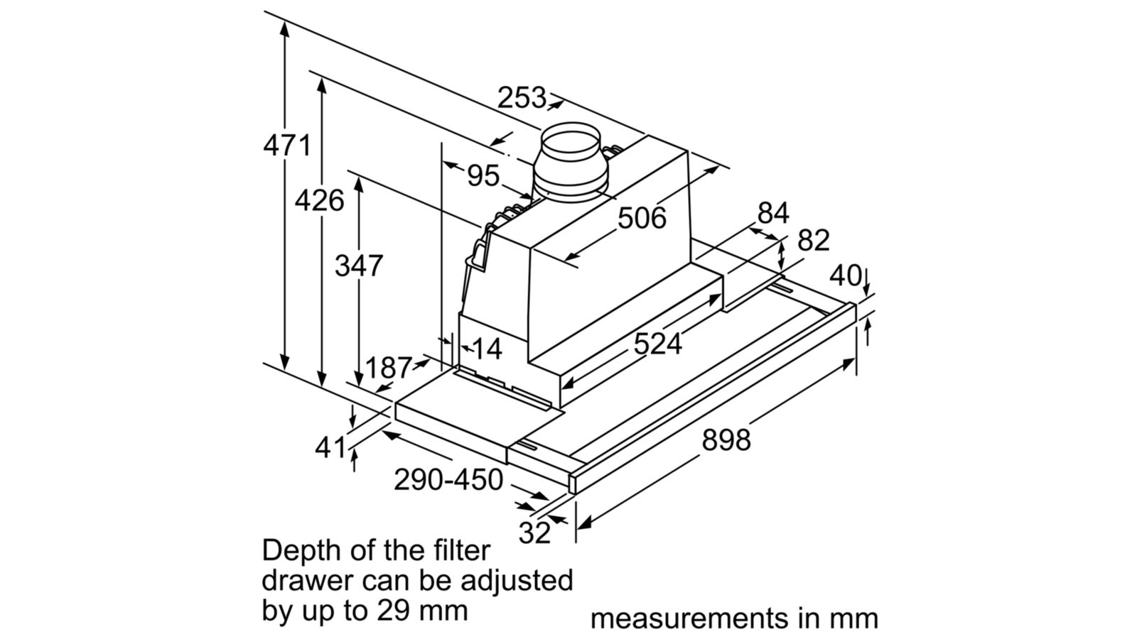 MÁY HÚT MÙI BOSCH DFS097J50B SERIE 8 NGANG 90 CM 3