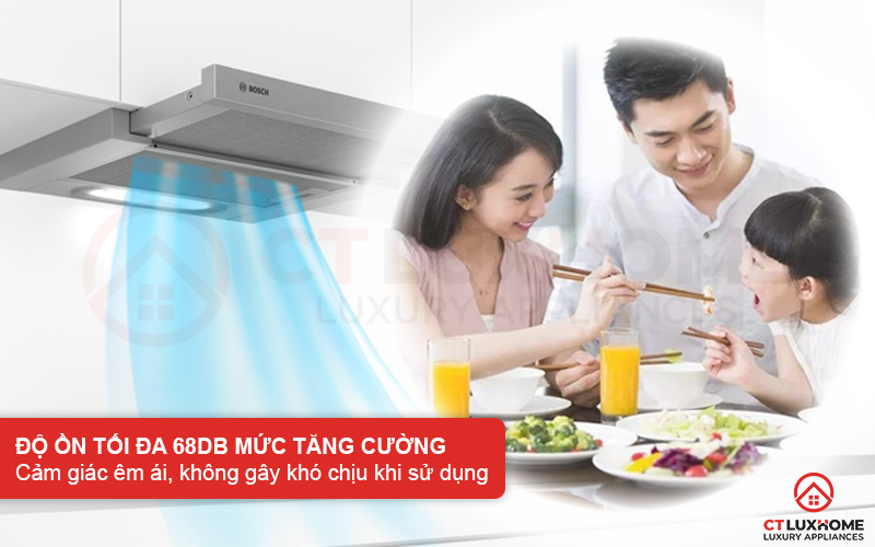 Độ ồn yên tĩnh 54dB tạo cảm giác êm ái, không gây khó chịu khi sử dụng