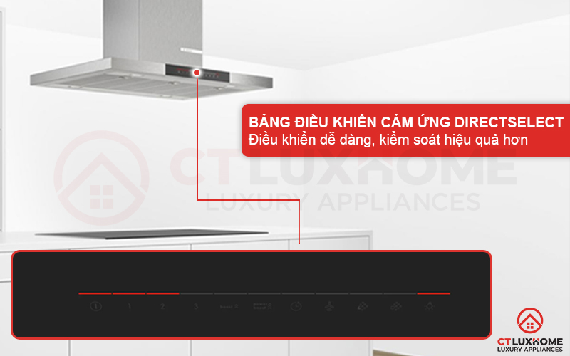 Bảng điều khiển DirectSelect lựa chọn công suất và chức năng với một chạm