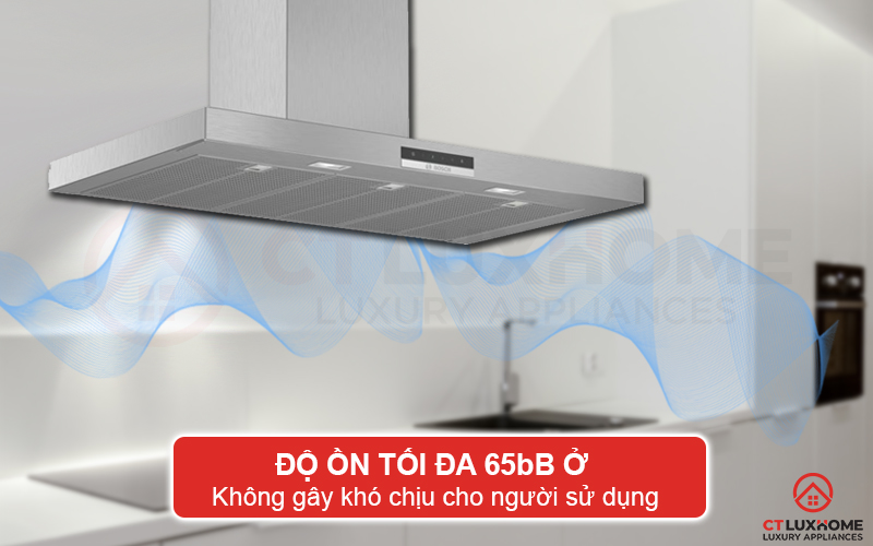 Độ ồn tối đa 65dB không gây khó chịu cho người dùng khi sử dụng