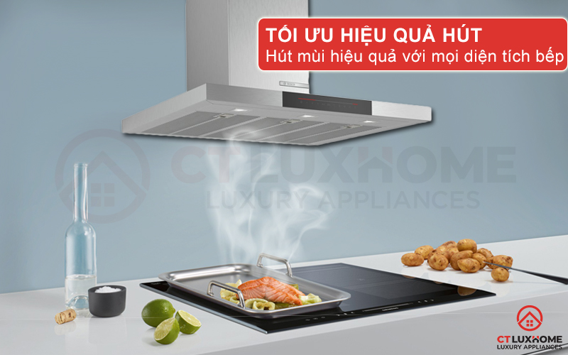 Tối ưu hiệu quả hút cho căn bếp với mọi diện tích khác nhau