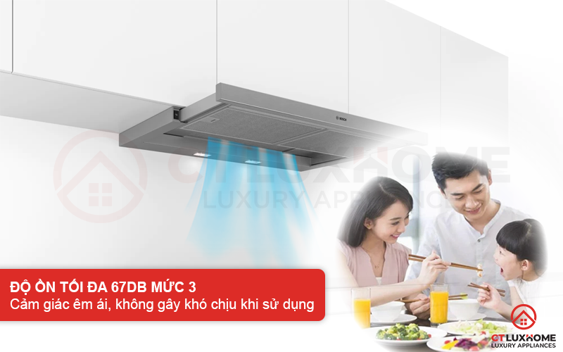 Độ ồn tối đa 67dB không gây cảm giác quá khó chịu cho người dùng