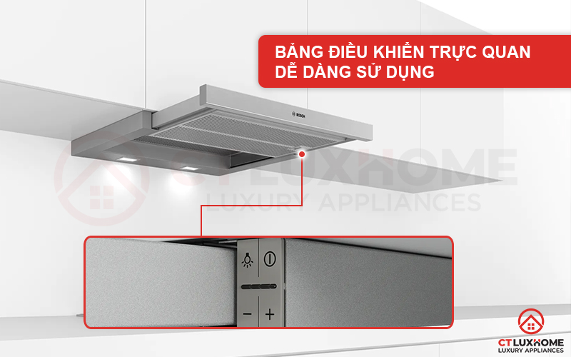 Bảng điều khiển trực quan, dễ dàng thao tác