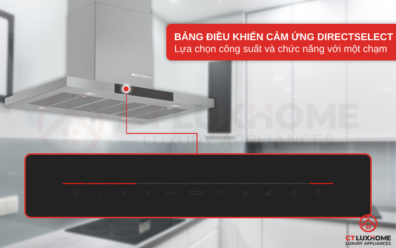 Bảng điều khiển DirectSelect lựa chọn công suất và chức năng với một chạm