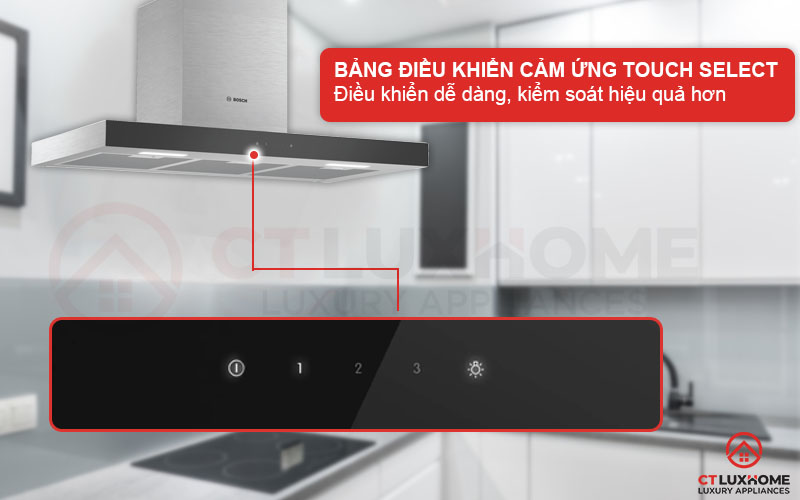 Bảng điều khiển cảm ứngTouchSelect điều khiển dễ dàng, hiệu quả