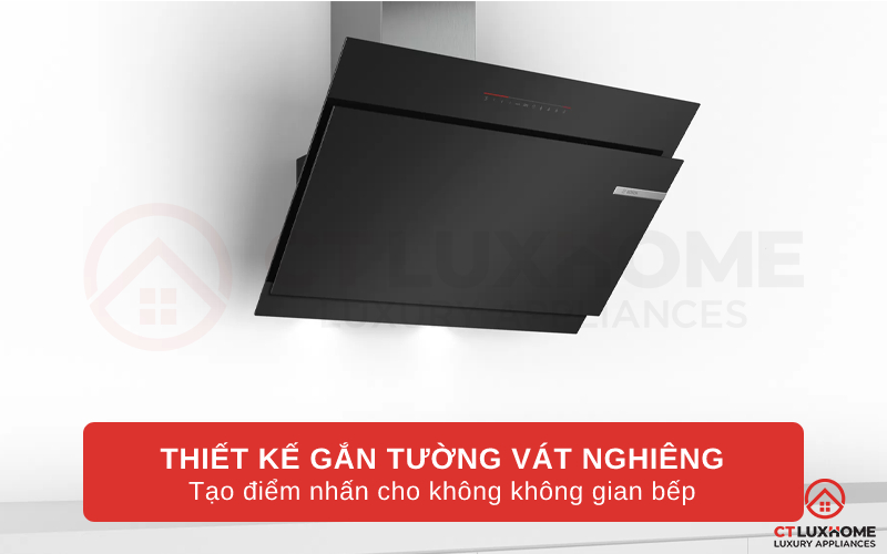Kiểu dáng gắn tường sang trọng, tạo sự thẩm mỹ cho không gian bếp