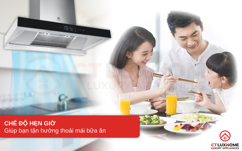 Chế độ hẹn giờ giúp bạn tận hưởng thoải mái bữa ăn