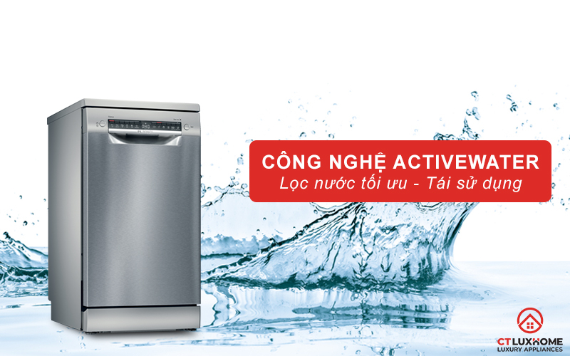 Lọc nước tối ưu hơn nhờ công nghệ ActiveWater.