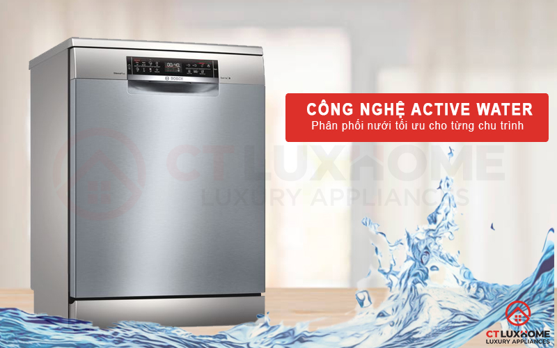 Công nghệ Active Water phân phối lượng nước tối ưu.