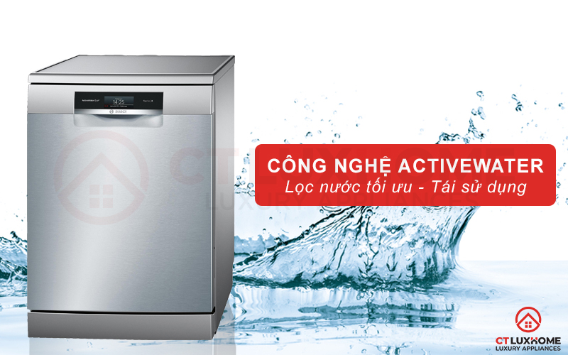 Công nghệ ActiveWater phân phối lượng nước tối ưu hơn cho từng chu trình.