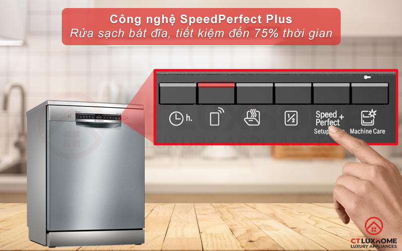 Tăng tốc độ rửa, tiết kiệm thời gian hơn nhờ Speedperrfect Plus