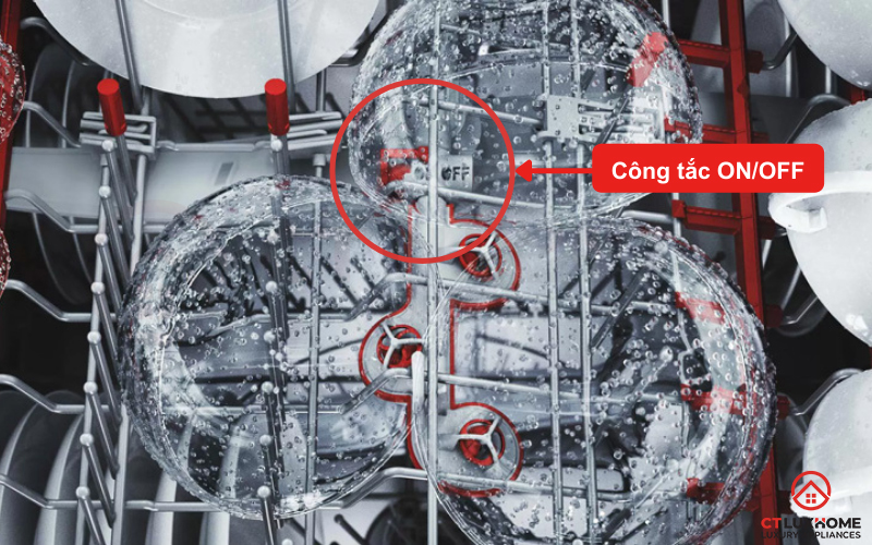 Công tắc ON/ OFF của hệ thống Extra Clean Zone