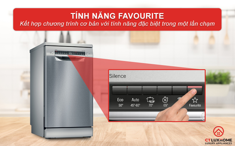 Kết hợp chương trình cơ bản và tính năng đặc biệt trong một nút nhấn.