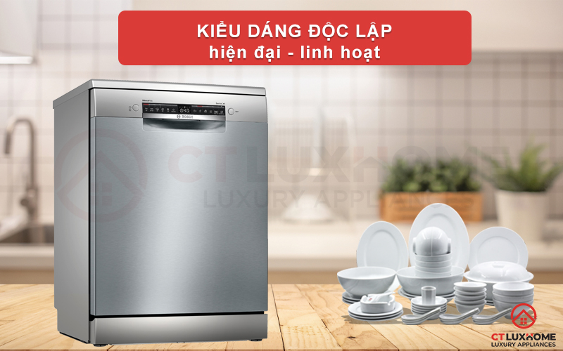 Máy SMS4ECI14E có thiết kế độc lập vuông vức