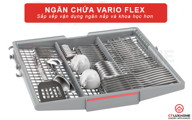 Ngăn chứa thứ 3 đựng các vật dụng nhỏ.